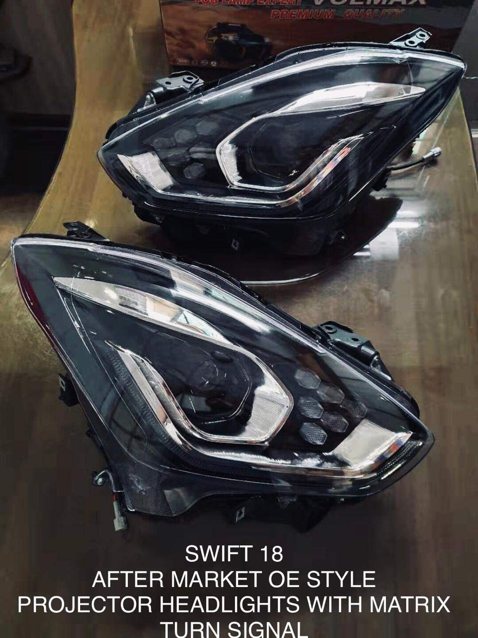 Swift projector headlights with matrix turn indicator